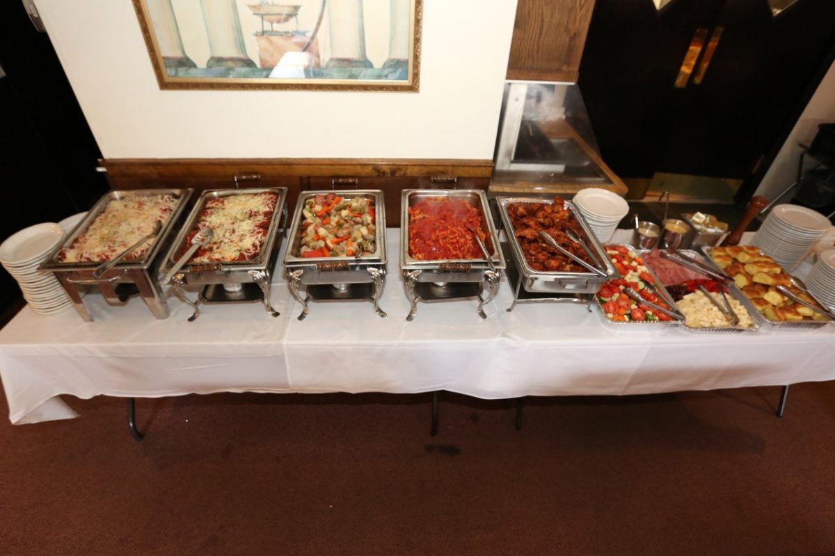 aerialviewcateringfood